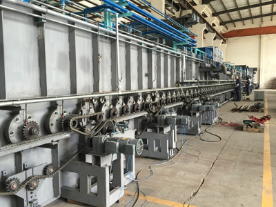 辊道炉发货前调试